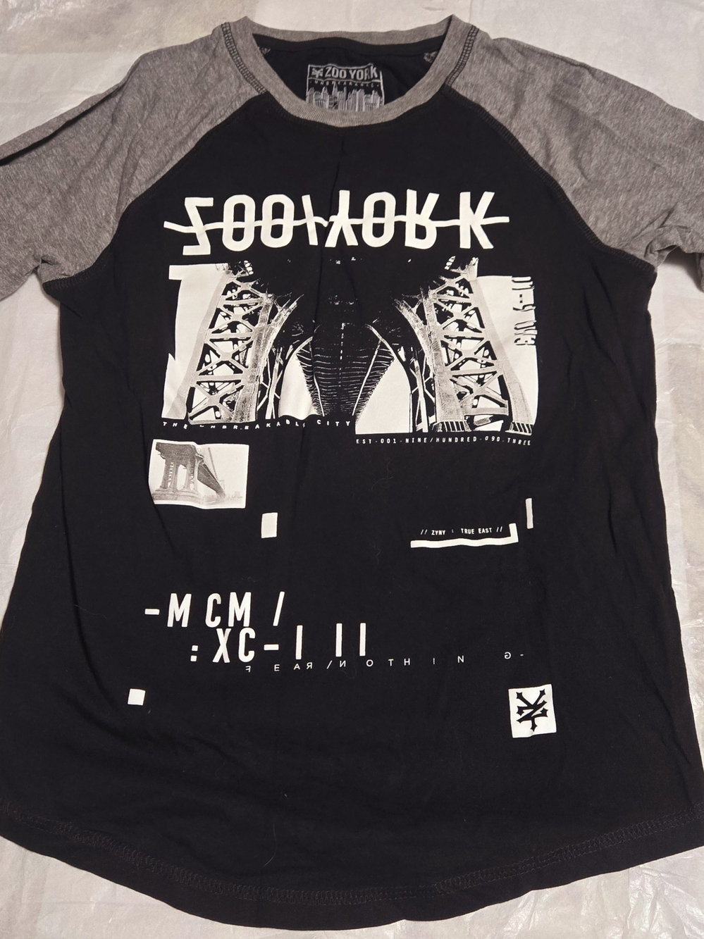 ZOO YORK BLACK UNISEX KIDS TOP